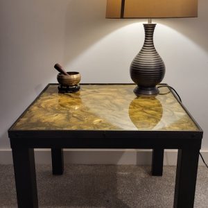 Modified Ikea Black Side Tables